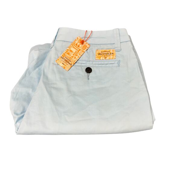 Quiksilver Shorts Mens 30 (31x8.5 ACTUAL) Light Blue Waterman Collection NEW - Picture 1 of 11